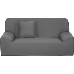 XYWHPGV Stretch Sofa Cover Stoel Loveseat Bank Hoes, Wasbaar in de Machine, Stijlvolle Meubelbeschermer Met Een Kussenhoes Grijze Sofa-3seater(5b386 b08f6 03d3e ceff9 0d537 7fda3