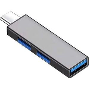 3-in-1 USB 3.0 HUB Hoge snelheid USB3.0 OTG 3-poorts USB C HUB Multi-splitteradapterAccessoires(A- Type C TO 3USB)