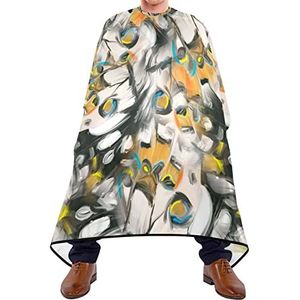 Kapper Cape 140x168cm, verf vlinder kappers cape met kliksluiting of haak kappersschort waterdichte kappersjurk, voor vrouwen, kinderen, mannen