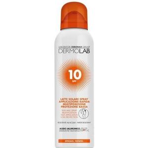 Dermolab zonnemelk spray lichaam - gezicht SPF10 150 ml