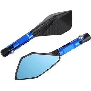 Motorfiets Achteruitkijkspiegels Achteruitkijkspiegel Reflector Spiegel Achteruitkijkspiegel Voor Kawasaki Z650 Z750 Z800 Z1000 Z900 ER-6N ER-6F(BLAUW)