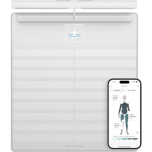 WITHINGS Body Scan – draadloze netwerkweegschaal ter verbetering van je gezondheid, BIA-personenweegschaal, analyse van de lichaamssamenstelling, lichaamsvet, spiermassa, watergehalte,