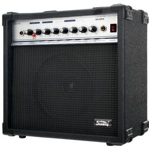 Soundking AK20-RA gitaarcombo zwart (60 watt, 8 inch luidsprekers, 2 kanalen, 4-bands equalizer, Digital Reverb)
