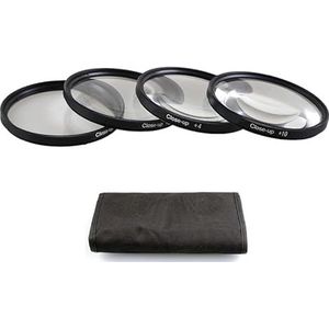 Vier-in-één close-uplensset, vergrootfilter, universele camera, macro-opnametool, fotografie-accessoires, verschillende dioptrieën (Color : 62mm)