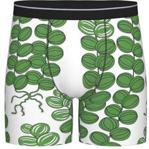 Heren Boxer Korte Groene Celotocaulis Heren Boxer Shorts Grappig Ondergoed Comfort Boxer Shorts Voor Man, Man Jongen, Ondergoed 152, S