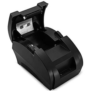 Etiketprinters 58 mm thermische ontvangstprinter Pos Printer Ticker Check for Restaurant and Supermarket Support Cash Lade (Color : 5890K Gray)