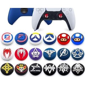 2 STKS Joystick Cap Siliconen Rubber Duim Stick Grip Caps voor PS5 PS4 PS3 Xbox 360 Xbox One X Elite Controller (kleur 10)