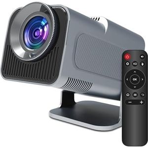 4K Projector WiFi6 390ANSI BT5.0 1920 * 1080P Buiten Draagbare High Definition-Projectie(HY320-Grey)