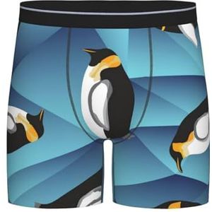 GRatka Boxer slips, heren onderbroek Boxer Shorts been Boxer Slips grappig nieuwigheid ondergoed, abstracte veelhoek pinguïn, zoals afgebeeld, XXL