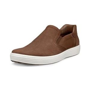 ECCO Soft 7 Easy Slip On Sneakers voor heren, Cocoa Brown, 49/49.5 EU