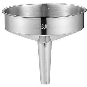 Roestvrijstalen Trechter - Grote Keuken Trechter met Zeef - 30 x 21 cm