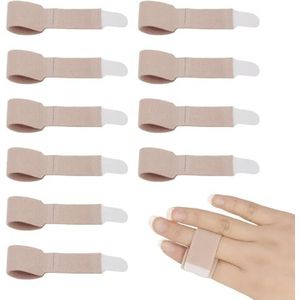 Trigger vingerspalk, vingerbrace voor kleine vingers, middelvingers, ringvingers, verstelbare vingerbescherming, 10 stuks