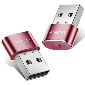 AUEDROT Muis Jiggler niet-detecteerbare USB Mouse Mover Jiggler Automatische Muis Wiggler met 2 Jiggle Modes, Driver-vrij, Plug & Play, Houd Computer/Laptop Wakker, Rose Gold, 2 STKS