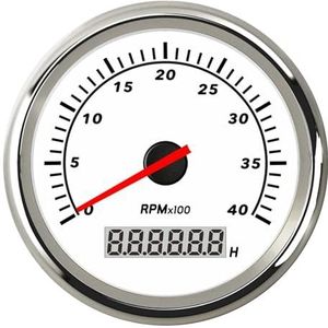 Aangepaste 85mm auto- en marinetoerenteller, digitale urenteller, 0-7000 tpm, 3K-8K toerenteller, sensor for benzine(WS 4000 rpm)