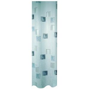 Spirella Milano Zilveren Parel Effect Textiel Polyester Douchegordijn, 120 x 200 cm, Wit/Zilver/Grijs