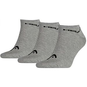 HEAD Unisex Sneaker Sportsokken 9 Pack, Maat: 43-46; Kleur: Grijs (400), grijs, 43-46 EU