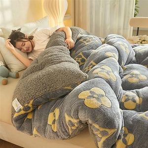 Sherpa Fleece dekbed Queen, lamsfluwelen winterdekbed, Sherpa luxe pluche super warme Wintering shaggy beddengoedset, dubbelzijdig dik winterwarm dekbed (H 150x200cm(2.5kg))
