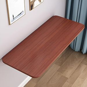 Inklapbare hangende tafel aan de muur, Opklapbaar bureau Klein ruimte Hangend bureau Perfecte aanvulling op huis/kantoor/keuken en eetkamer(Teak Color,70 * 30cm)