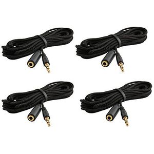 Trebisky Quiz Answer Game Buzzer Standalone Systeem met LED-lichtknoppen 15ft verlengkabels (4-pack verlengkabels)