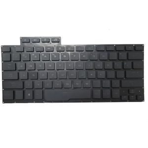Laptop Engels US toetsenbord voor ASUS voor Rog voor Zephyrus G14 GA401IH GA401II GA401IU GA401IV GA401IVC zwart/zilver met achtergrondverlichting(Black)