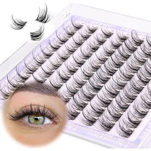 Wispy Lash Clusters Natuurlijke Wimper Extensions C Curl Individuele Wimpers Extensions 8-16MM Wimper Clusters DIY Thuis Cluster Wimpers van