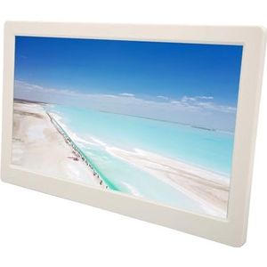 Digitale Fotolijst, 1080P Automatische Kopie 15,6 Inch Elektronische Fotolijst Muziek Afspelen USB2.0 voor Familie (EU-stekker)