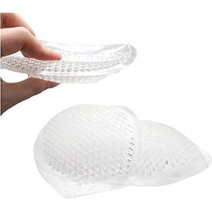 Siliconen borstinzetstukken - dames dames meisjes herbruikbare beha badmode push-up booster pads inserts waterdicht ademend siliconen gel borstversterkers voor zwempakken bikini, Duidelijk, 1 Pair