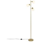 QAZQA anouk - Art Deco Vloerlamps-sStaande Lamp - 3 lichts - H 150 cm - Goud - Woonkamers-sSlaapkamers-sKeuken