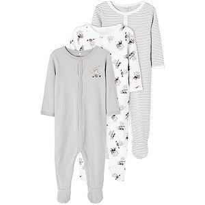 NAME IT Uniseks pyjama voor baby's en peuters, legering., 68 cm