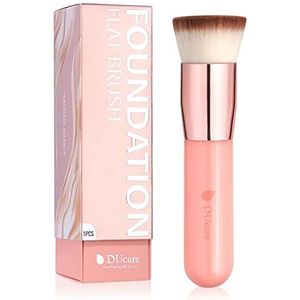 DUcare Kabuki Professionele foundationkwast voor gezichtsmake-up, perfect voor het mengen van vloeistof, crème of cosmetisch poeder, onberispelijk