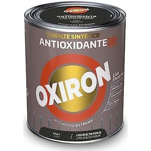 Oxiron - Antiroest Metaal - Synthetische Emaille - Glad Smeedeffect - Zwart - 750ml