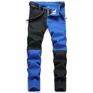 Normale Zomerjeans For Heren, Slim Fit Jeans Met Rechte Ritssluiting En Modieuze Knopen Met Meerdere Zakken For Heren, Thermische Broeken (Color : F, Size : S)