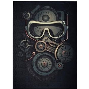 Cool Gear Puzzels, 500 stuks, houten legpuzzels, gepersonaliseerde fotopuzzel, voor volwassenen, vrienden, fotopuzzel, geschenken voor bruiloft, verjaardag, Valentijnsdag, woondecoratie