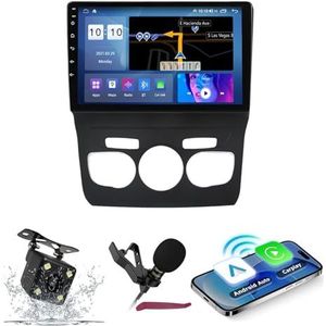 Android 14 Auto Stereo Navi voor C-itroen C4L (2013-2016) 9 ""QLED-scherm Autoradio met draadloze carplay Android Auto GPS-navigatie met Bluetooth5.0 HIFI FM 5G-WiFi SWC RDS MIC,M400s