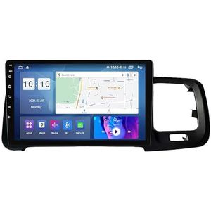 ZCRKEJI Android 12 autoradio 8-core voor Volvo S60 V60 GPS Navi Ingebouwde Carplay en Android Auto, satellietnavigatie Radio 9 '' MP5 multimedia videospeler met SWC Carplay 4G 5G Wifi FM/AM M100S