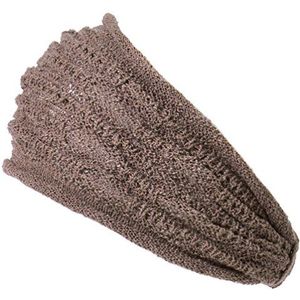 Heren hoofdband lichtgewicht katoen - dames hoofdband mesh haaraccessoire unisex wrap zwart (kleur: bruin)