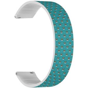 Solo Loop band compatibel met Garmin Forerunner 255/255 Music, 265, 745, Venu 2, Venu 3, Vivoactive 4 (Zombie) Quick-Release 22 mm rekbare siliconen band, accessoire, Siliconen, Geen edelsteen