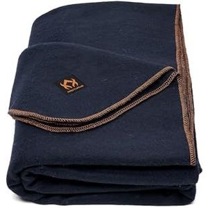Arcturus 80% Zware Militaire Wollen Deken 4+ Lbs 64"" x 88"" Navy