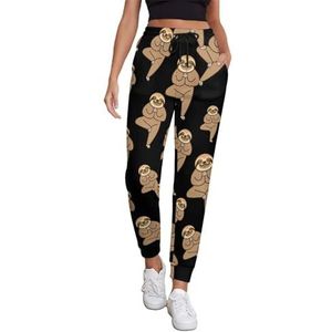 Yoga Luiaard Joggingbroek Voor Vrouwen Hoge Taille Joggers Casual Lounge Broek Met Zakken Voor Workout Running