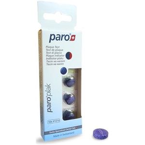 Paro Swiss PARO plak, 2-kleuren tabletten, rood/blauw, 10 stuks