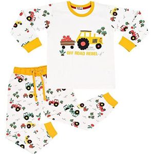 A2Z 4 Kids Du sind Tractor-pyjamaset, contrasterende kleur, PJS, passend kant onderkant wit, comfortabel loungewear verkleedkostuum, cadeaus voor meisjes en jongens van 2-13 jaar, wit, 5-6 Jaar
