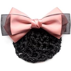 Vrouwen broodjesnet vrouwen strik haarnet haarclip (kleur: kleur 1, maat: stijl 1)