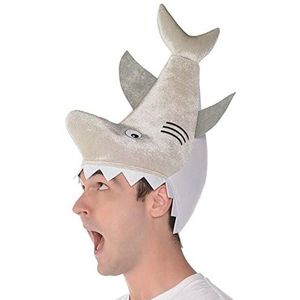 Volwassen haaienbijthet nieuwigheid pluche dierenhoed één maat verkleden cosplay Halloween haai feestkostuum accessoire voor mannen vrouwen