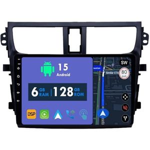 RoverOne Autoradio GPS voor Suzuki Celerio 2015 2016 2017 2018 Carplay Android Auto Stereo Hoofdeenheid Bluetooth WiFi Radio Speler Sat Navigatie