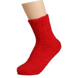 MOVDARL 3pairs Snoep Kleur Zachte Vloer Sokken Herfst En Winter Warme Slippers Sokken Pluizige Thuis Slapen Sokken, 14, 36-42