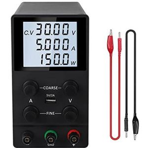 Tafelvoeding van laboratoriumkwaliteit, Switching DC Lab Voeding Verstelbare 30V 10A Fijne Regeling 0.001A 0.01V Gereglementeerde Voedingen Stroomstabilisator USB Eenvoudig in te stellen en te gebruik