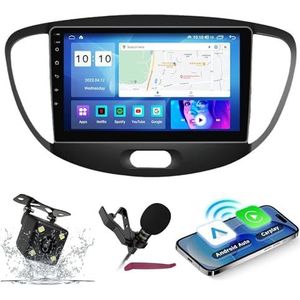 Android 14 Autoradio Navi voor H-yundai i10 (2007-2013) 9 ""Schermradio met draadloze carplay Android Auto GPS Navigatieondersteuning Bluetooth 5.0 HIFI FM 5G-WiFi SWC MIC,M400s
