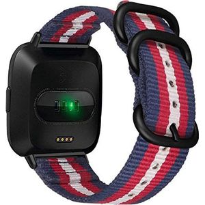 Shieranlee NATO Strap Compatibel met Fitbit versa 3 Strap