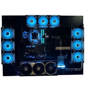 F-CASE 8 Wall Case, AIR, RAL geverfd, 2 x AIO 360 mm, ATX