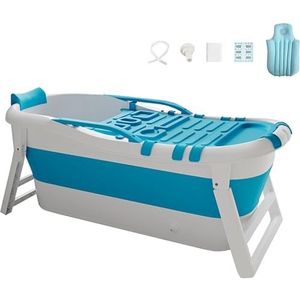 Mixtric Portable Bathtub for Adult, Large Foldable Bathtub with Drainage Ports, Ergonomically Designed, for The Ultimate Relaxing Soaking Bath, Ideal for Small Spaces,C,152cm
